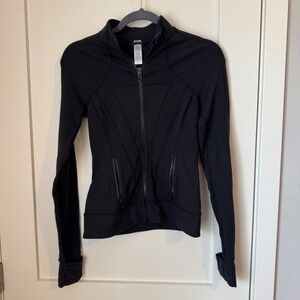 Ivivva Lululemon Girls Black Perfect Your Practice Full Zip Jacket Size 12